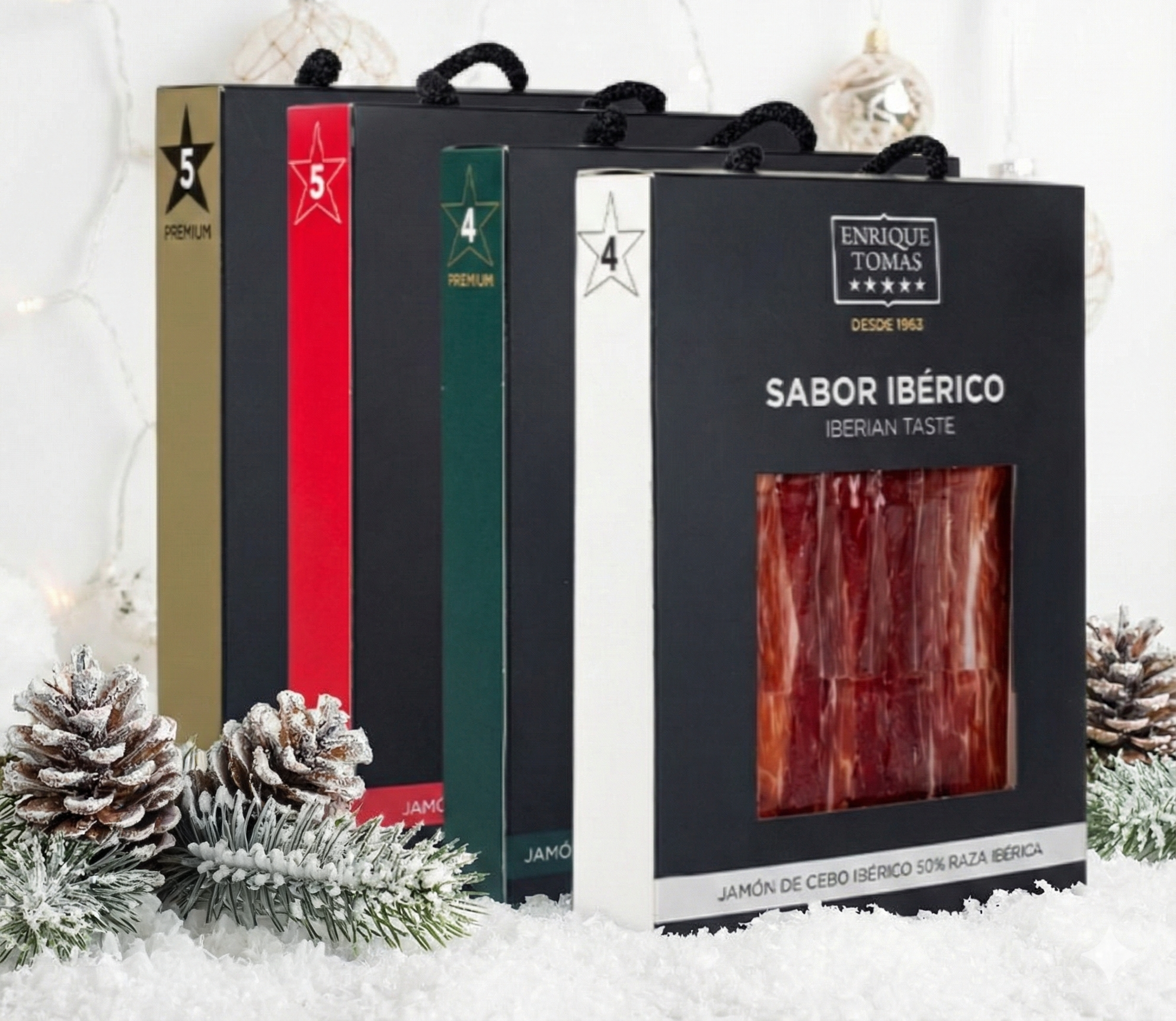 Pack Sabor Ibérico Jamón de Cebo de campo Ibérico 50% Raza Ibérica
