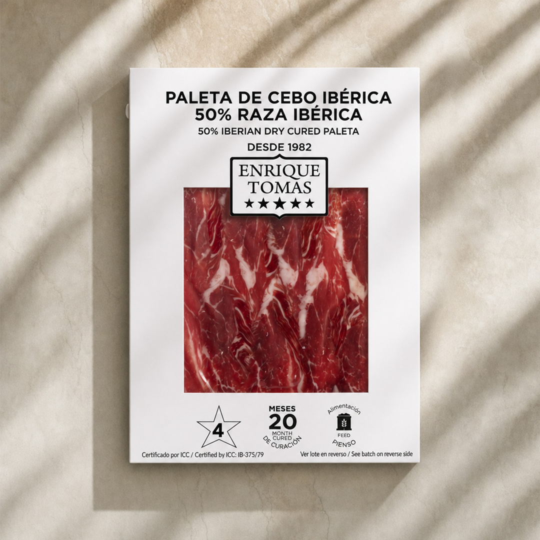 Paleta de cebo Ibérica 50% raza Ibérica - Sobre 80 gr