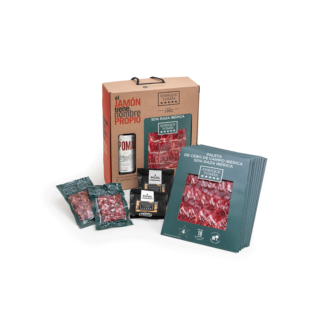 Pack paleta y vino - 4 estrellas premium