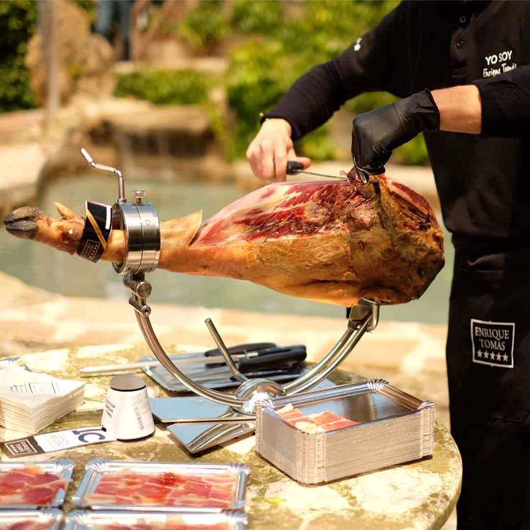cómo cortar jamón