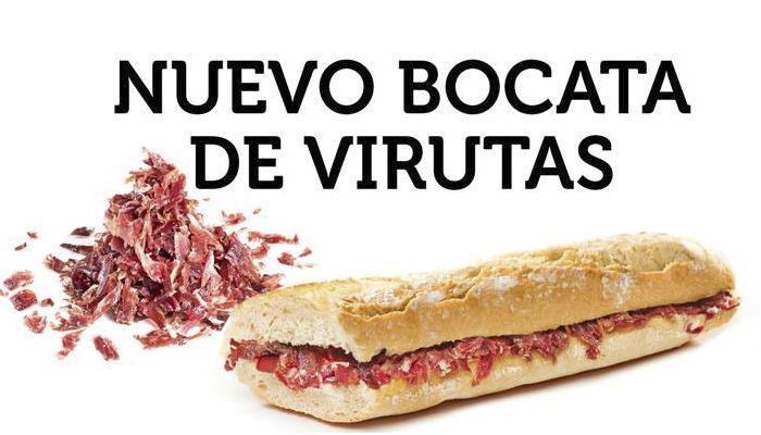 bocata de virutas de jamon