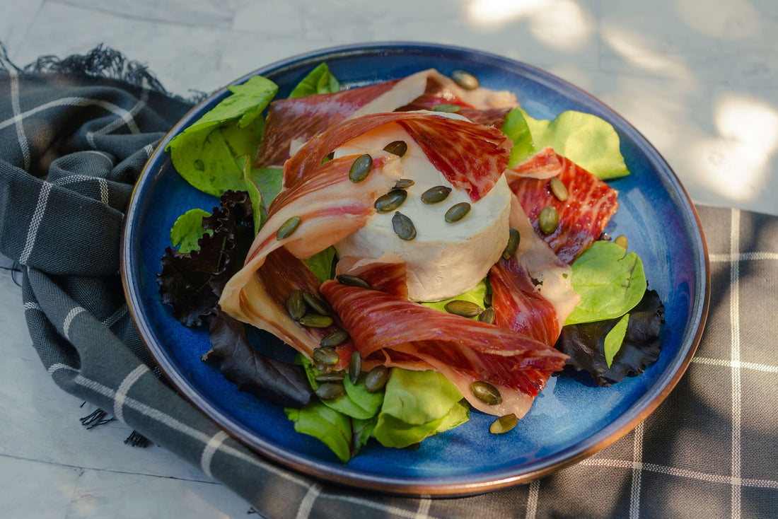 Ensalada de queso de cabra