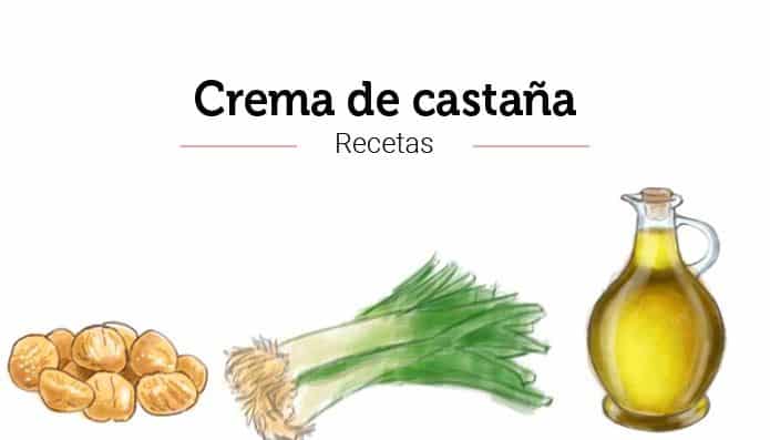 crema de castañas con jamon