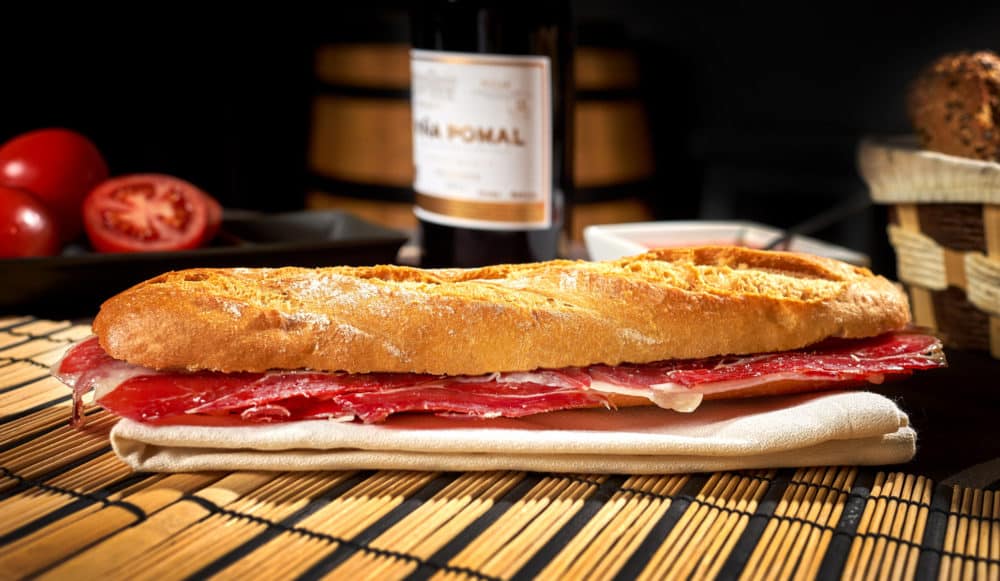 hacer el mejor bocadillo de jamon