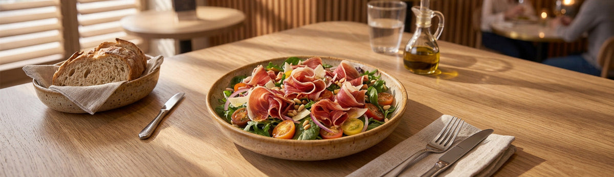 Ensalada de jamón serrano ¡sana y refrescante!
