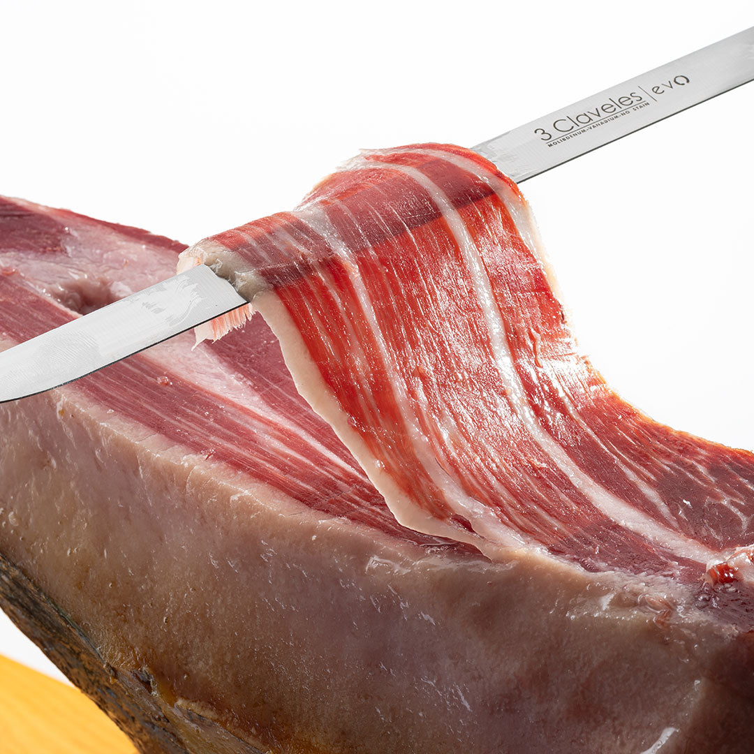 Support à jambon Bellota, Coffret couteau à jambon virola, le fusil Support à jambon Bellota, Coffret couteau à jambon virola, le fusil