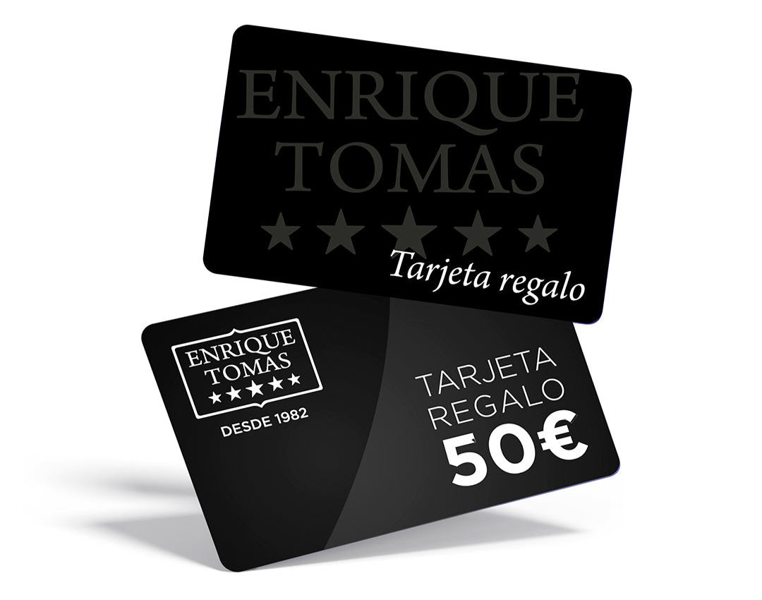 Schenke Jamón, schenke Glück – Enrique Tomás Geschenkkarte