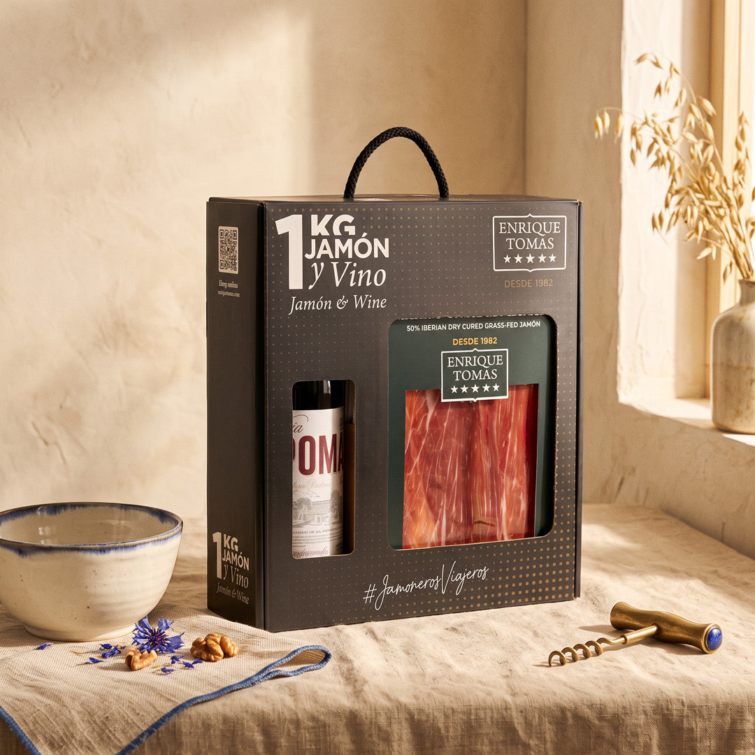 PACK Jambon et vin |Épaule de Cebo de Campo 50% ibérique