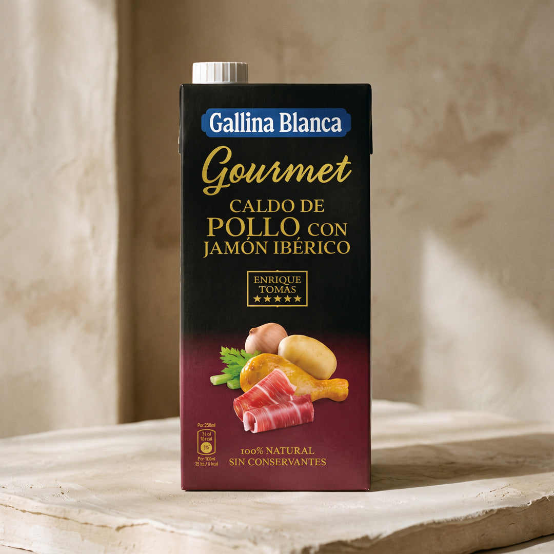 Gourmet Chicken Broth with Jamón Ibérico