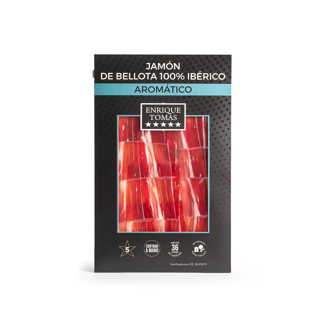 Jamón de Bellota 100% Ibérico Aromático - Sobre 80 gr Jamón ibérico 100% de Bellota - Pata Negra 25.80