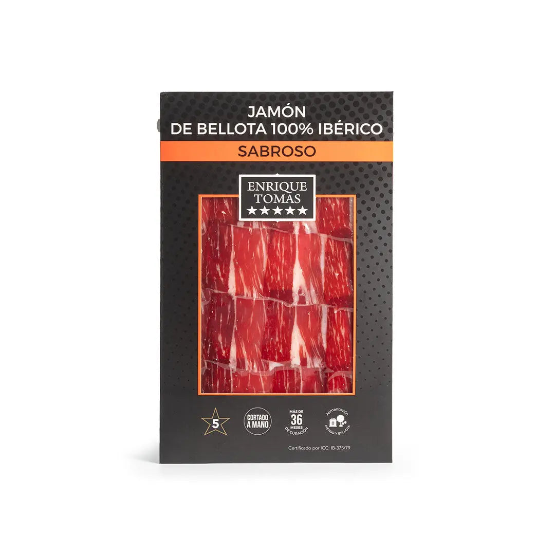 Jamón de Bellota 100% Ibérico Sabroso - Sobre 80 gr Jamón ibérico 100% de Bellota - Pata Negra 25.80
