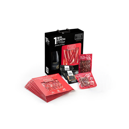 Jamón and wine pack - 50% bellota  Iberian Ham