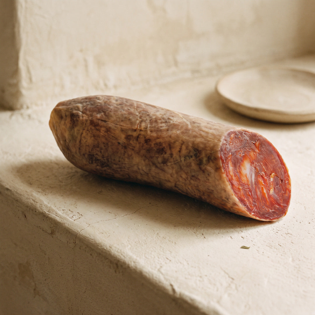Iberian acorn -Bellota- chorizo |Half piece