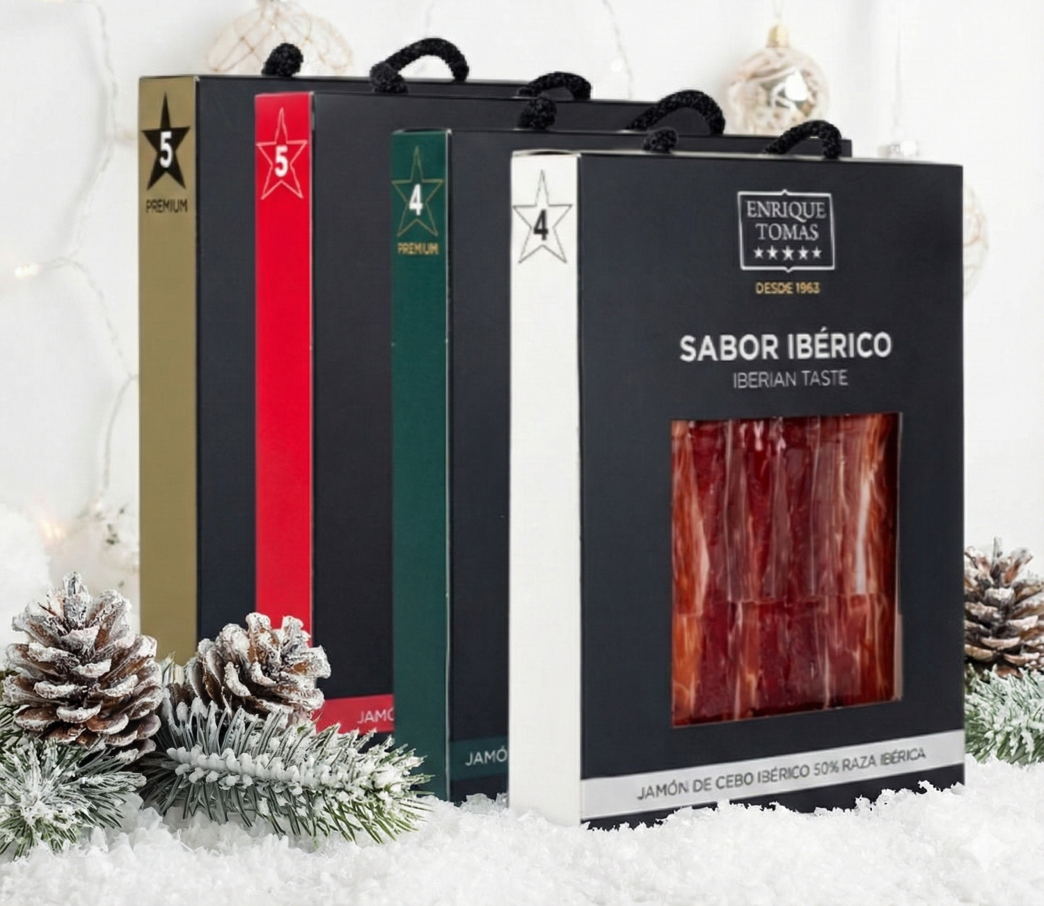 Pack Sabor Ibérico Jamón de Cebo de campo Ibérico 50% Raza Ibérica