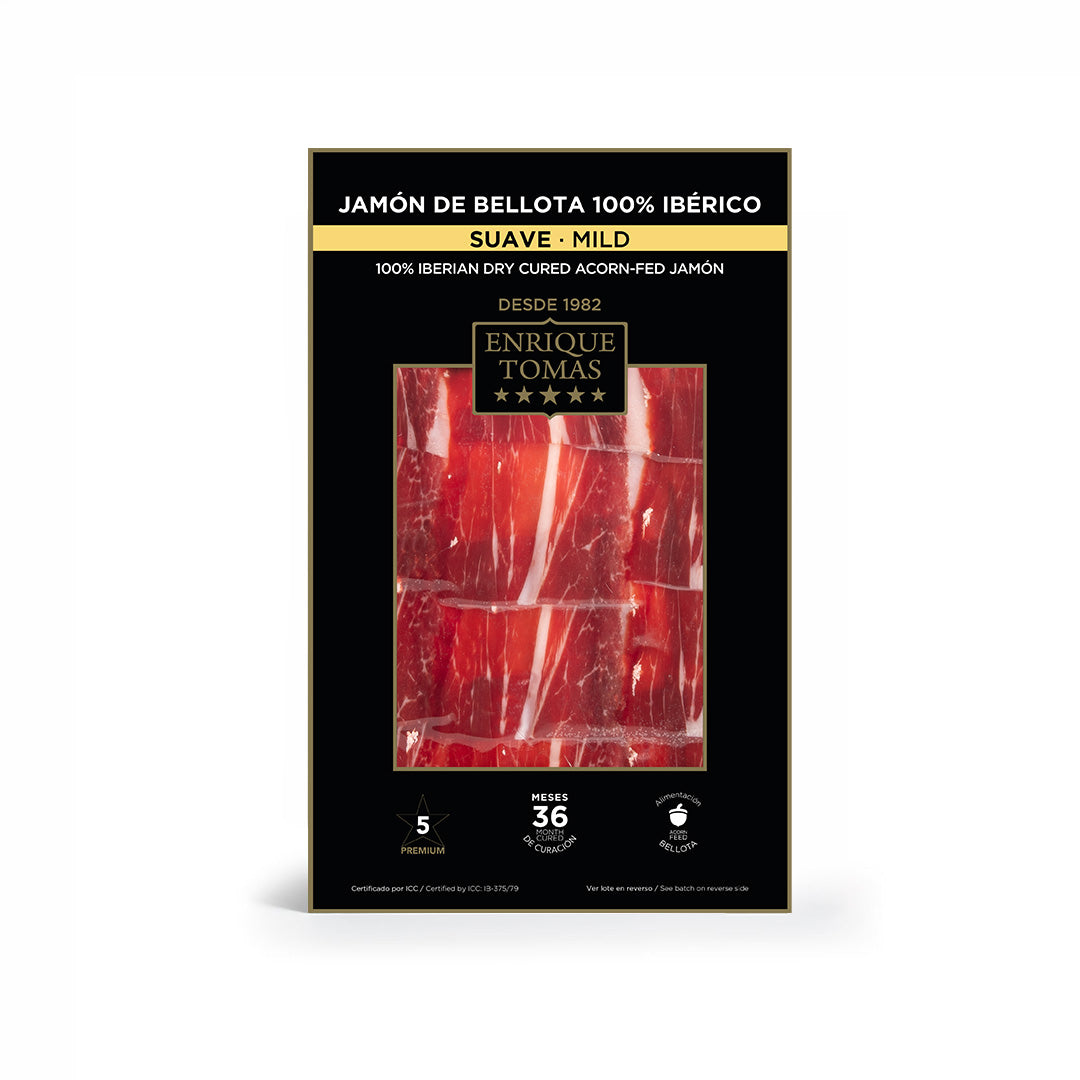 100% Iberian Mild Acorn-fed Ham - Sachet 80 gr