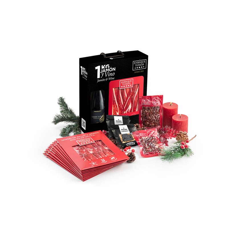Pack jamón y vino - 5 estrellas