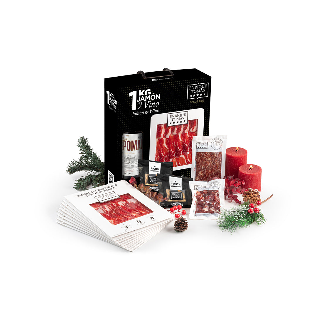 PACK Jamón et vin- Épaule de Cebo 50% Ibérique