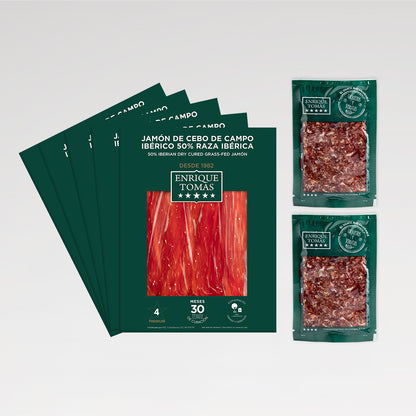 Iberian Flavor Pack – 50% Iberian Breed Free-Range Fed Ham