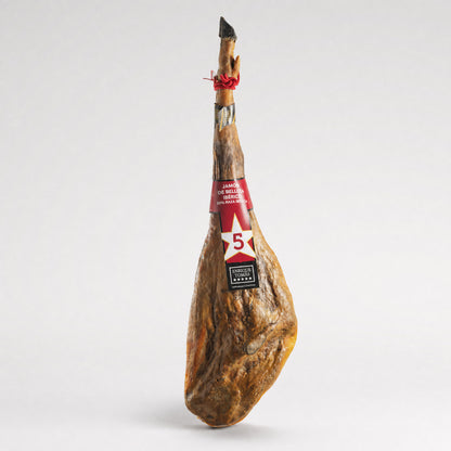 Pieza entera de jamón ibérico de Bellota 50% Enrique Tomás etiqueta roja