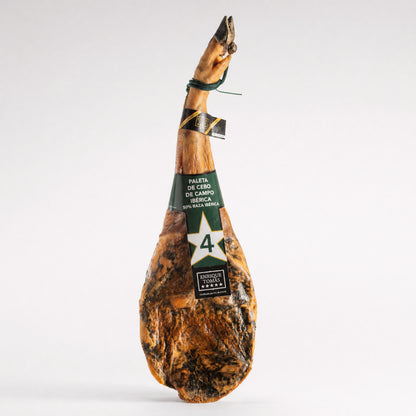 Pieza entera de Paleta cebo de campo ibérico 50% Enrique Tomás etiqueta verde