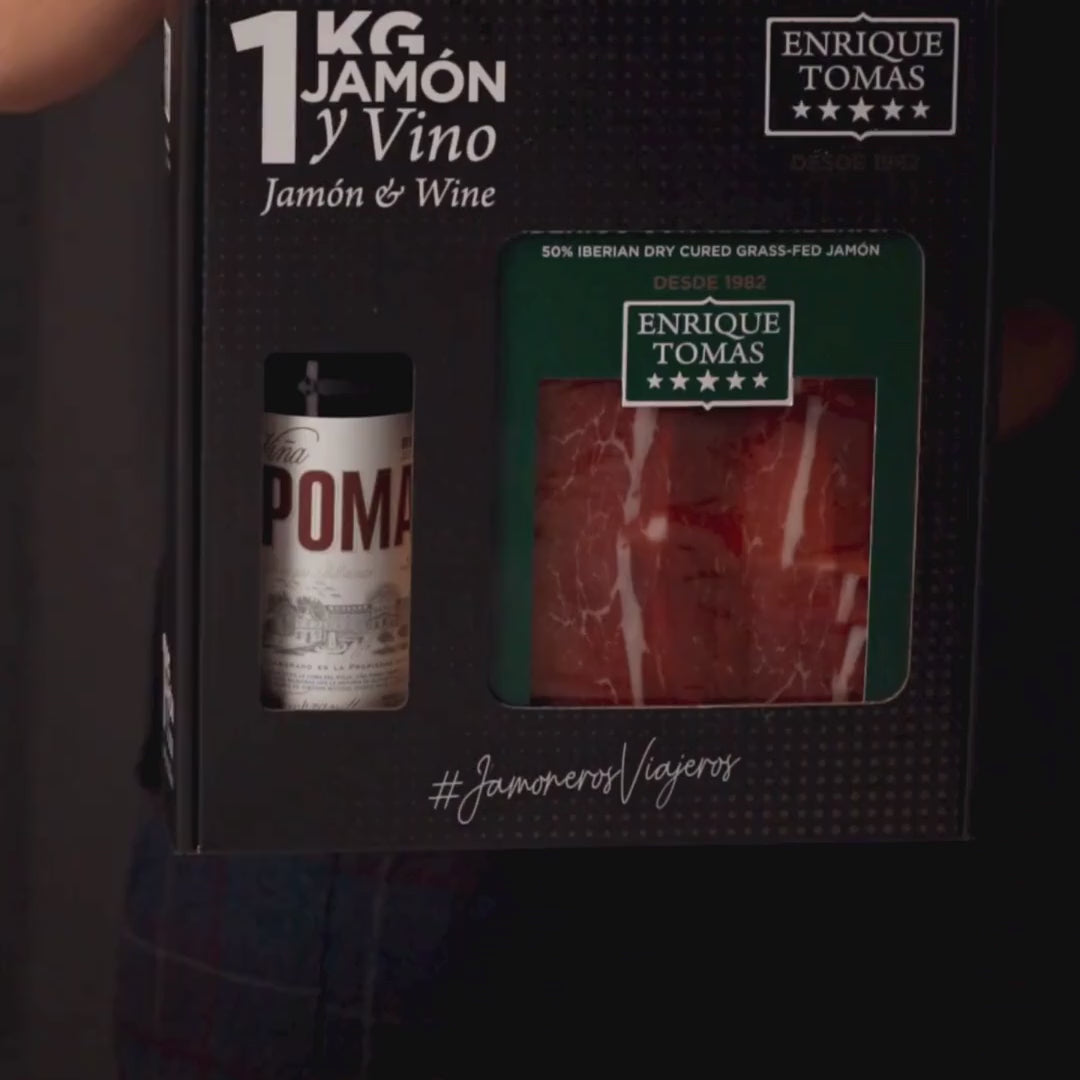Pack jamón y vino - 4 estrellas premium