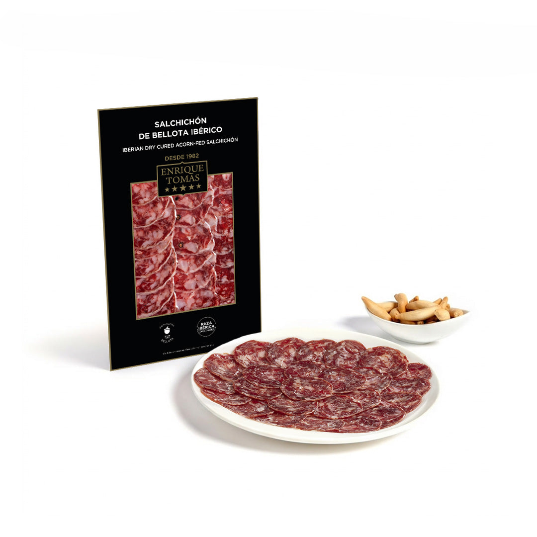 Saucisson 100 % Ibérique au Gland -Goût onctueux- Sachet 80gr