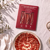Sobre de jamón ibérico de Bellota 50% Enrique Tomás etiqueta roja loncheado (sobre al vacío) emplatado